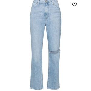 Paige Noella high waisted straight leg denim jeans